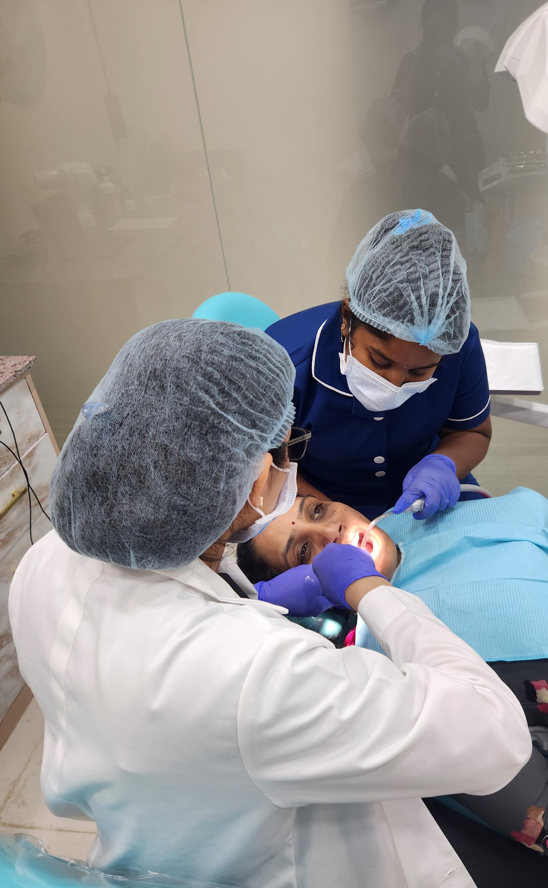 Dental procedure and oral care practice at MIZ Dental Clinic