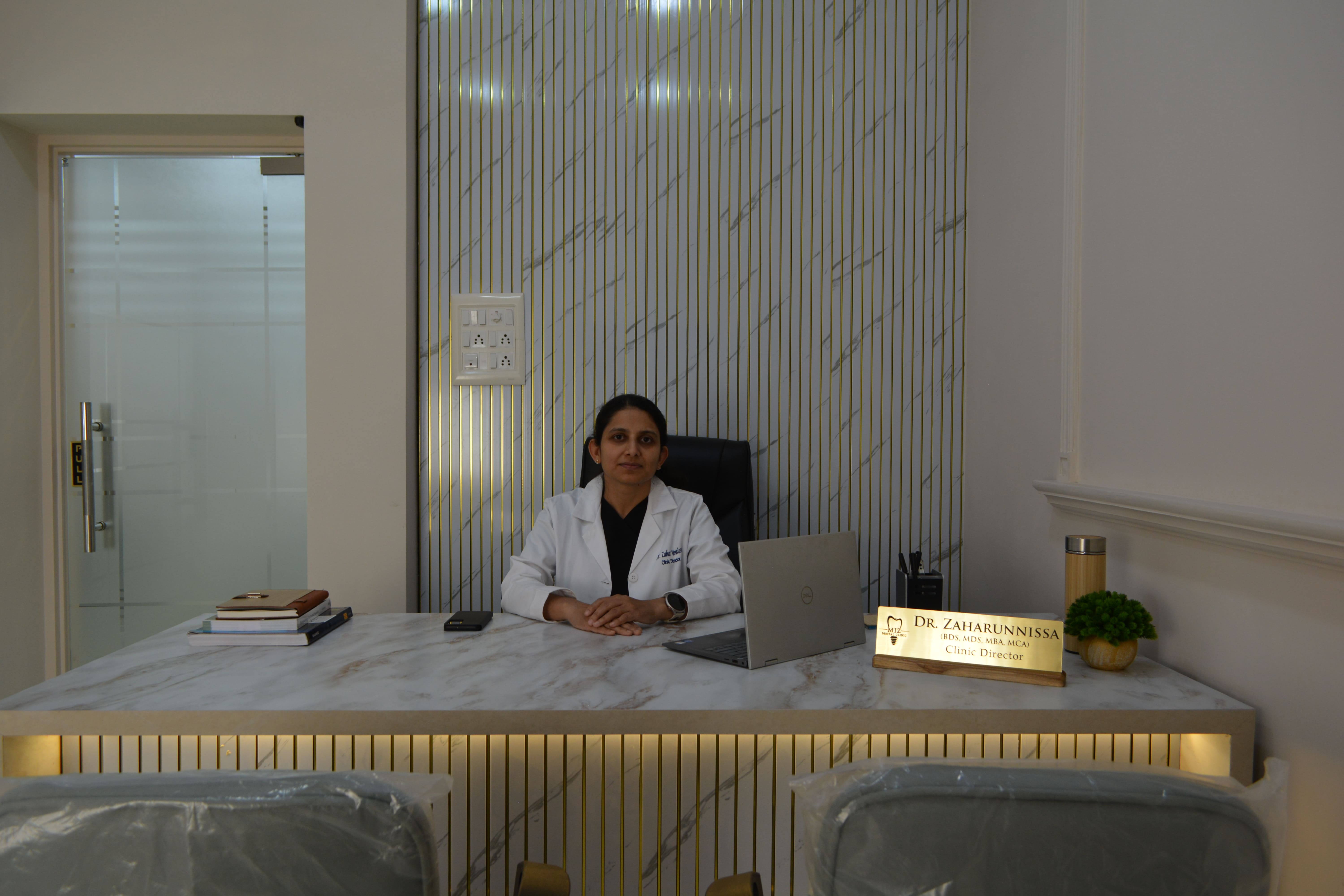 Dr. Zahar Unnissa at MIZ Dental Clinic
